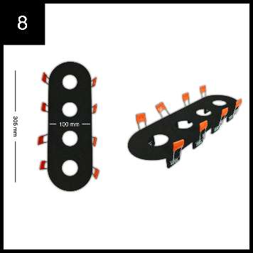 دارک لایت چهار شعله کد 8